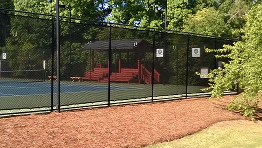 The Princeton Square tennis courts