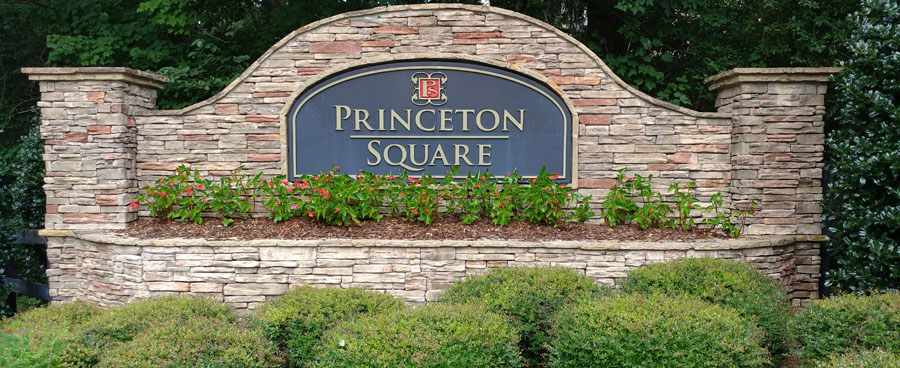 The Princeton Square community entrance